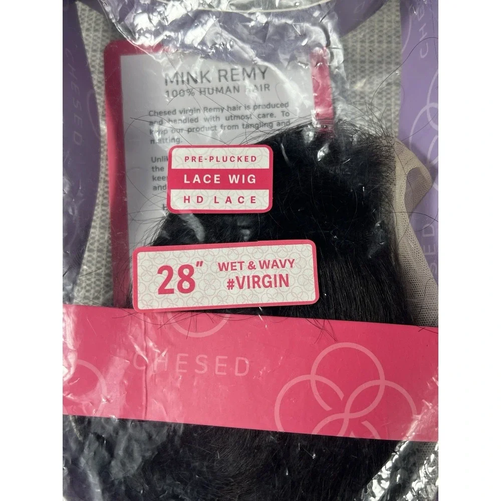 Chesed Mink Remy 100% Human Hair Pre-lucked‎ HD Lace Wet&wavy 28
